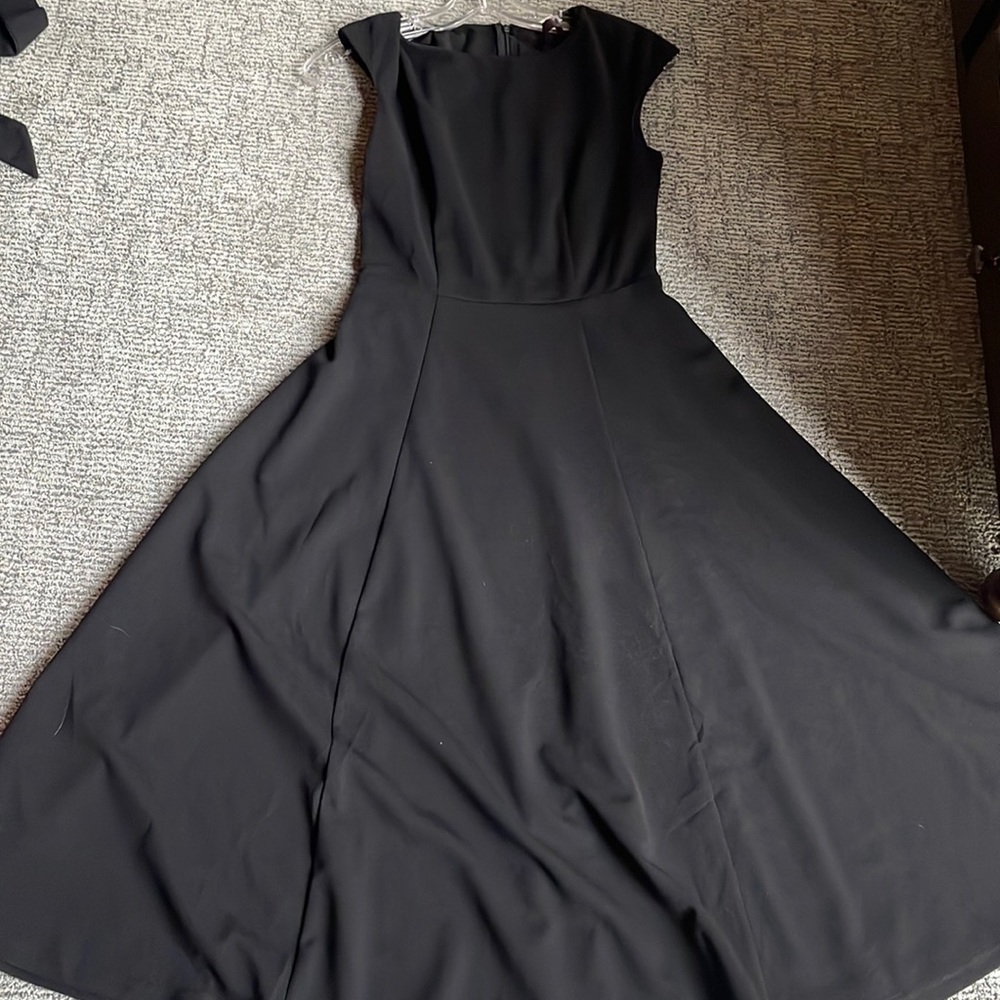 Long flowy black dress